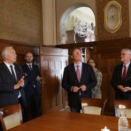 powiększ zdjęcie: Thomas Oppermann, wiceprzewodniczący Bundestagu z wizytą w Legnicy