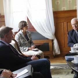 powiększ zdjęcie: Thomas Oppermann, wiceprzewodniczący Bundestagu z wizytą w Legnicy