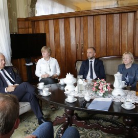 powiększ zdjęcie: Thomas Oppermann, wiceprzewodniczący Bundestagu z wizytą w Legnicy