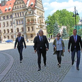 powiększ zdjęcie: Thomas Oppermann, wiceprzewodniczący Bundestagu z wizytą w Legnicy