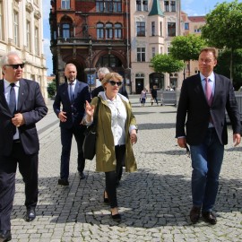powiększ zdjęcie: Thomas Oppermann, wiceprzewodniczący Bundestagu z wizytą w Legnicy