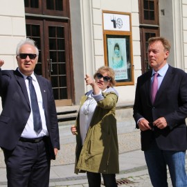 powiększ zdjęcie: Thomas Oppermann, wiceprzewodniczący Bundestagu z wizytą w Legnicy