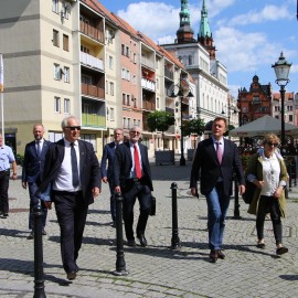 powiększ zdjęcie: Thomas Oppermann, wiceprzewodniczący Bundestagu z wizytą w Legnicy