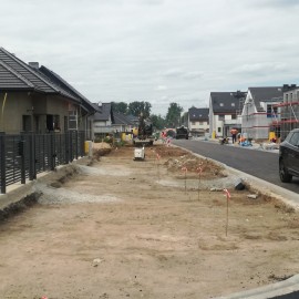 powiększ zdjęcie: Budowa ulicy Gumińskiego. Prace zbliżają się do końca