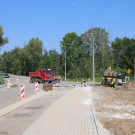 powiększ zdjęcie: Przebudowa ul. Szczytnickiej. Prace bardzo zaawansowane