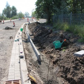 powiększ zdjęcie: Przebudowa ul. Szczytnickiej. Prace bardzo zaawansowane