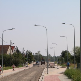 powiększ zdjęcie: Przebudowa ul. Szczytnickiej. Prace bardzo zaawansowane