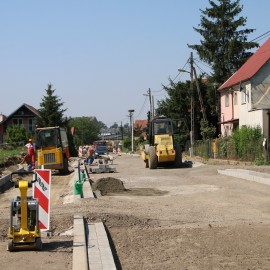 powiększ zdjęcie: Przebudowa ul. Szczytnickiej. Prace bardzo zaawansowane