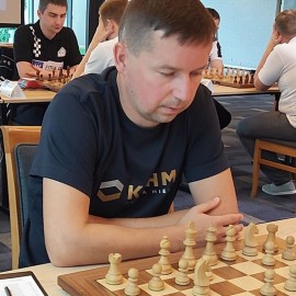 powiększ zdjęcie: Ekstraliga szachowa. Pierwsze zwycięstwo KSz Miedź Legnica