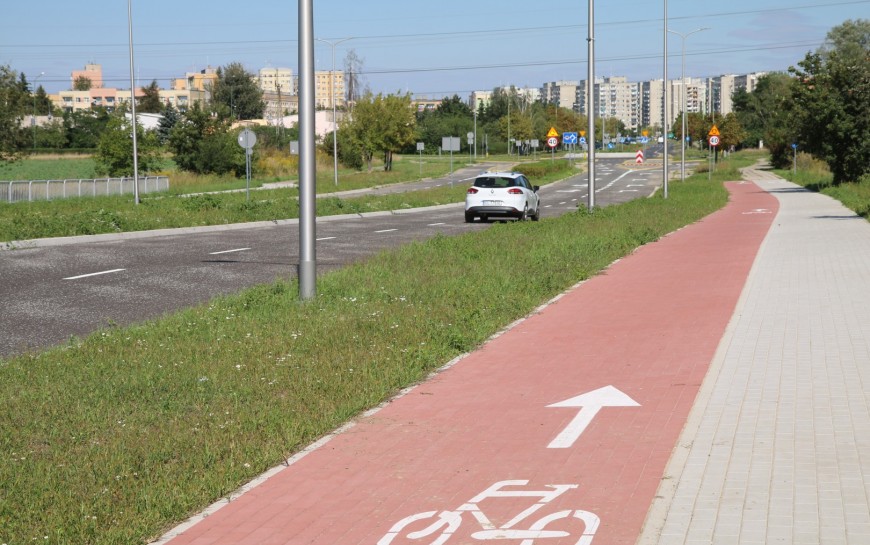 Jeździmy już ul. Sikorskiego od ronda na Sudeckiej do Koskowickiej