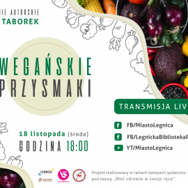 LIVE Wegańskie przysmaki już 18 listopada. Zapraszamy na spotkanie z Olą Taborek