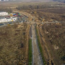 powiększ zdjęcie: Budowa nowego układu komunikacyjnego na zdjęciach z drona