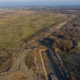 powiększ zdjęcie: Budowa nowego układu komunikacyjnego na zdjęciach z drona