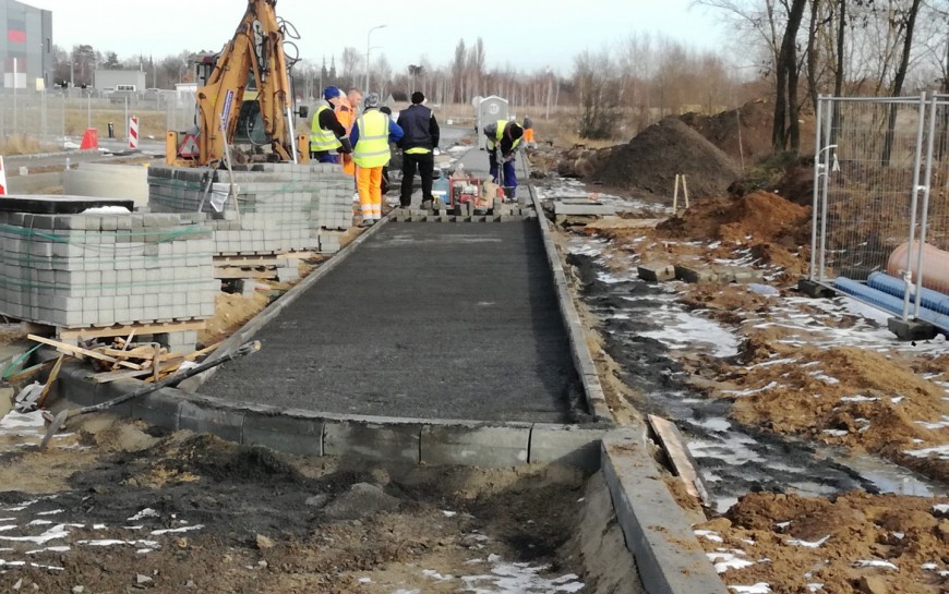 Powstaje droga łącząca teren inwestycyjny z obwodnicą zachodnią