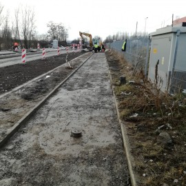 powiększ zdjęcie: Powstaje droga łącząca teren inwestycyjny z obwodnicą zachodnią