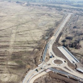 powiększ zdjęcie: Budowa nowego układu komunikacyjnego. Prace coraz bardziej zaawansowane