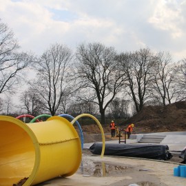 powiększ zdjęcie: Legnicki Park Wodny AquaFun. Powstaje nowoczesne i pełne atrakcji kąpielisko