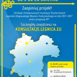 Zapraszamy na konsultacje społeczne dotyczące Strategii Zintegrowanych Inwestycji