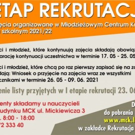 powiększ zdjęcie: Zapisz dziecko na atrakcyjne zajęcia w MCK. Rozpoczyna się rekrutacja