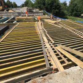 powiększ zdjęcie: Remont mostu na ul. Leszczyńskiej. Prace przebiegają zgodnie z planem
