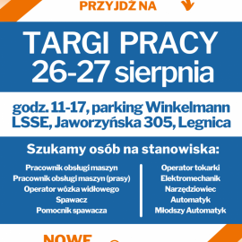 Firma Winkelman na zaprasza na swoje targi pracy. Zobacz co oferuje