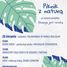 powiększ zdjęcie: Zapraszamy na piknik z naturą do legnickiej palmiarni