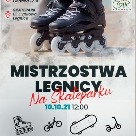 powiększ zdjęcie: Zostań mistrzem legnickiego skateparku. Zapraszamy w niedzielę na zawody