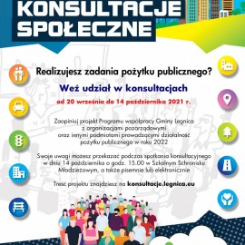 powiększ zdjęcie: Zapraszamy na konsultacje, konferencję i wybory organizacji pozarządowych
