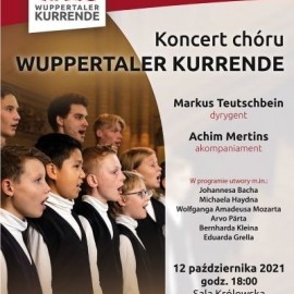 powiększ zdjęcie: Prezydent zaprasza na wspaniały koncert Chóru Chłopięcego Wuppertaller Kurrende
