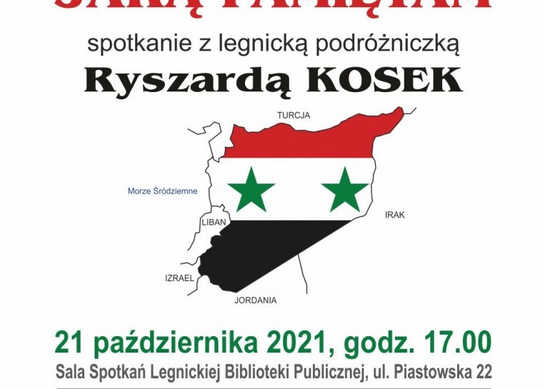 Wybierz się w nostalgiczną podróż do Syrii z Ryszardą Kosek. Już w czwartek