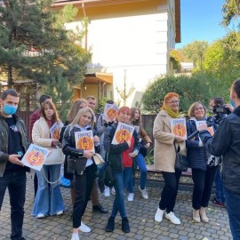 powiększ zdjęcie: Studenci z Legnicy i Drohobycza dla integracji i tolerancji