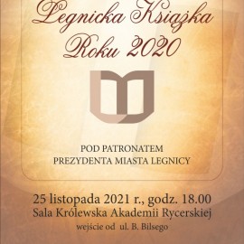 powiększ zdjęcie: Legnicka Książka Roku 2020. Laureata poznamy w czwartek podczas gali