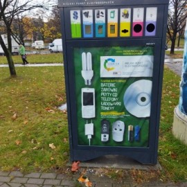 Miejski Punkt Elektroodpadów  przy ul. Górniczej już naprawiony po zniszczeniach
