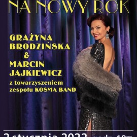 Grażyna Brodzińska i Marcin Jajkiewicz gwiazdami Koncertu Noworocznego