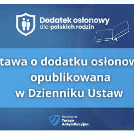 powiększ zdjęcie: Dodatek osłonowy. Możesz złożyć już wniosek