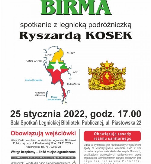 Złota Mjanma i inne klimaty Birmy poznasz na spotkaniu z Ryszardą Kosek