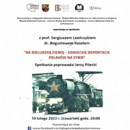 Deportacje Polaków na Sybir.  Zapraszamy na spotkanie autorskie