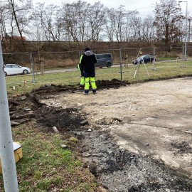 powiększ zdjęcie: LBO. Wznowiono prace na budowie pumptracku przy ul. Bydgoskiej