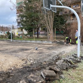 powiększ zdjęcie: LBO. Wznowiono prace na budowie pumptracku przy ul. Bydgoskiej