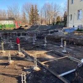 Na budowie  Domu Opieki nad Matką i Dzieckiem zakończono ważne roboty