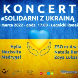 #SolidarnizUkrainą. Przyjdź w czwartek na koncert dla Ukrainy