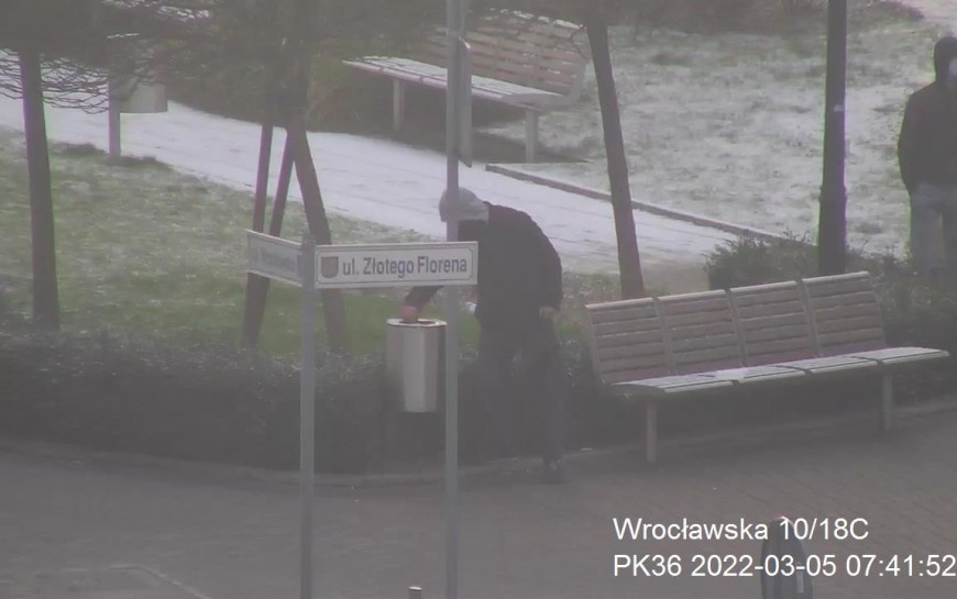 Monitoring miejski pomógł w zatrzymaniu złodziei koszy na śmieci