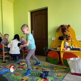 W punkcie przy ul. Kominka jest już  pokój zabaw dla dzieci z Ukrainy
