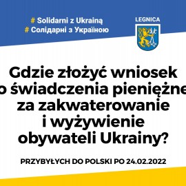 40 zł za dzień zakwaterowania i wyżywienia obywatela Ukrainy