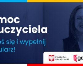 Pomoc nauczyciela. Zgłoś się i wypełnij formularz