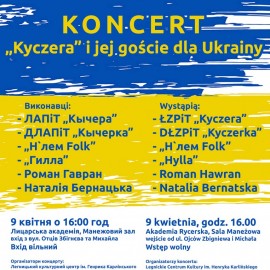 powiększ zdjęcie: W sobotę zespół Kyczera i przyjaciele zagrają dla uchodźców z Ukrainy