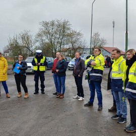 powiększ zdjęcie: III etap zbiorczej drogi południowej. Przekazano plac budowy wykonawcy