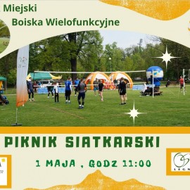 Aktywna majówka z OSiR-em. Zapraszamy na piknik siatkarski do parku