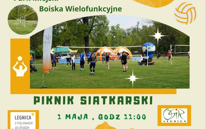 Aktywna majówka z OSiR-em. Zapraszamy na piknik siatkarski do parku