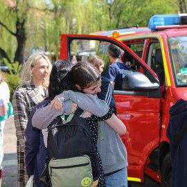 powiększ zdjęcie: Uchodźcy z Ukrainy wyjechali z naszego miasta do Miśni